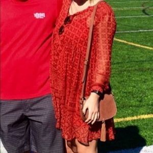 Maeve Red Long Sleeve Dress